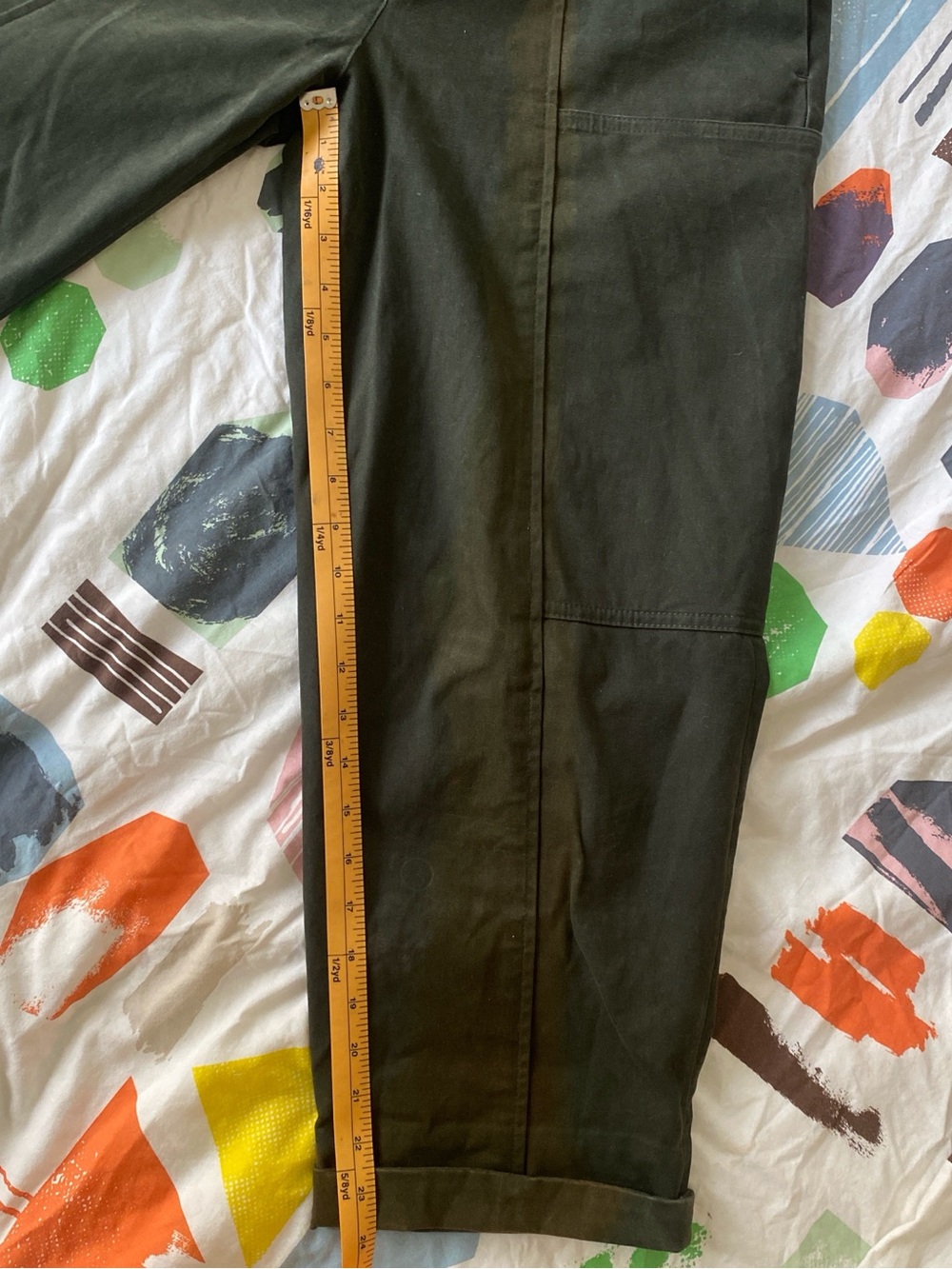COS Dark Olive Utility Cargo Trousers - Picture 3 of 5